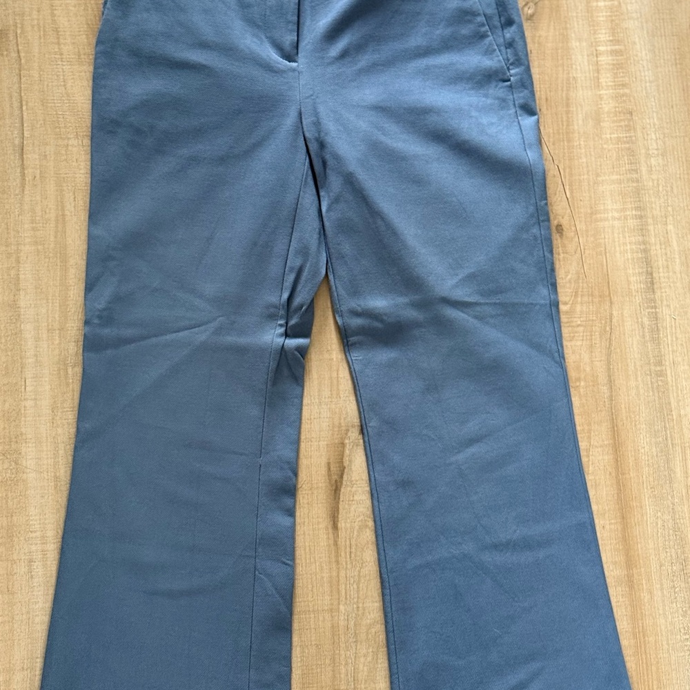 Ann Taylor Petite Blue Cropped Pants - Suit, Flare